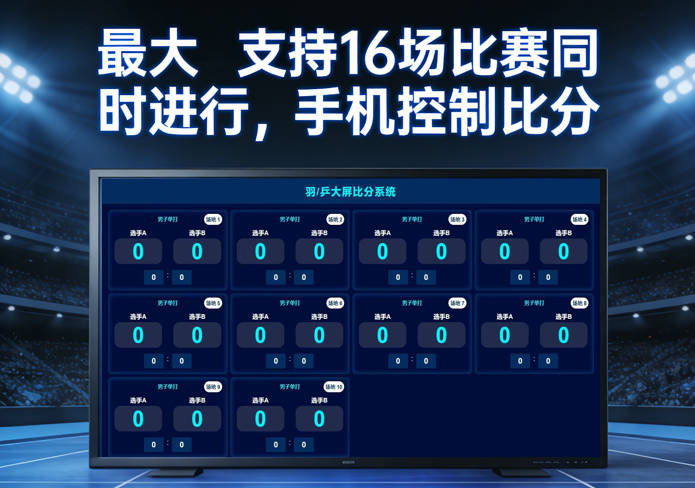 Badminton LED Screen Scoring System - Professional Badminton Match Scoring